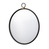 Ghedi Loressa Black Round Mirror Large — SantoLusso®