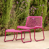 Ghedi Jussetto Lounge Chair with Footstool Pink — SantoLusso®