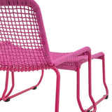 Ghedi Jussetto Lounge Chair with Footstool Pink — SantoLusso®