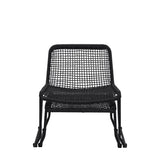 Ghedi Jussetto Lounge Chair with Footstool Black — SantoLusso®