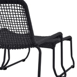Ghedi Jussetto Lounge Chair with Footstool Black — SantoLusso®