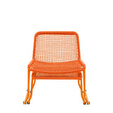 Ghedi Jussetto Lounge Chair with Footstool Orange — SantoLusso®