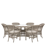 Ghedi Urcio 6 Seater Round Dining Set — SantoLusso®