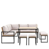 Ghedi Delti Corner Dining Set — SantoLusso®