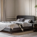 Ghedi Volante King Bedstead Warm Grey — SantoLusso®