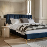 Ghedi Guinillo Double Bedstead Indigo — SantoLusso®
