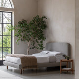 Ghedi Illora Double Bedstead Stone Grey — SantoLusso®