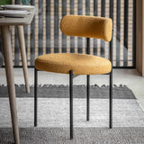 Ghedi Abram Dining Chair Ochre 2pk — SantoLusso®