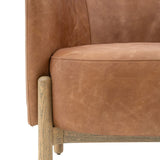 Ghedi Annatto Armchair Vintage Brown Leather — SantoLusso®