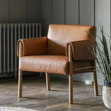 Ghedi Secci Armchair Brown Leather — SantoLusso®