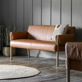 Ghedi Secci 2 Seater Sofa Brown Leather — SantoLusso®
