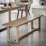Ghedi Gianno Dining Bench Smoked — SantoLusso®