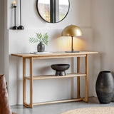 Ghedi Gianno Console Table Natural — SantoLusso®