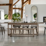 Ghedi Gianno Extending Dining Table Smoked — SantoLusso®