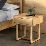 Ghedi Gianno 1 Drawer Bedside Natural — SantoLusso®