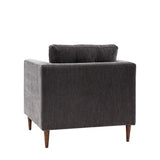 Ghedi Lorna Armchair Charcoal — SantoLusso®