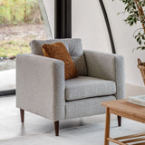 Ghedi Lorna Armchair Light Grey — SantoLusso®