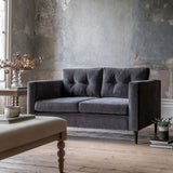 Ghedi Lorna Sofa 2 Seater Charcoal — SantoLusso®
