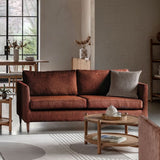 Ghedi Nelanno Sofa 3 Seater Rust — SantoLusso®