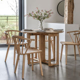 Ghedi Gianno Folding Dining Table Natural — SantoLusso®