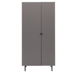 Ghedi Nicolanna 2 Door Wardrobe Grey — SantoLusso®