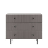 Ghedi Nicolanna 3 Drawer Chest Grey — SantoLusso®