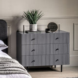 Ghedi Nicolanna 3 Drawer Chest Grey — SantoLusso®