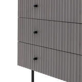 Ghedi Nicolanna 3 Drawer Chest Grey — SantoLusso®