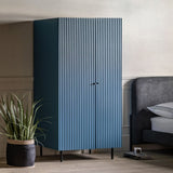 Ghedi Nicolanna 2 Door Wardrobe Blue — SantoLusso®