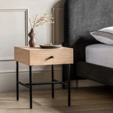 Ghedi Josiah 1 Drawer Bedside Table — SantoLusso®