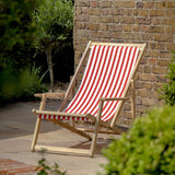 Ghedi Rosso Stripe Deck Chair — SantoLusso®