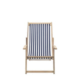 Ghedi Blu Stripe Deck Chair — SantoLusso®