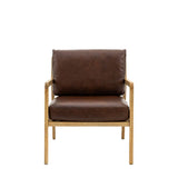 Ghedi Callari Armchair Antique Brown Leather — SantoLusso®