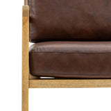 Ghedi Callari Armchair Antique Brown Leather — SantoLusso®