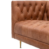 Ghedi Daria Sofa Antique Brown Leather — SantoLusso®