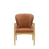 Ghedi Pesa Armchair Antique Brown Leather — SantoLusso®