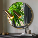 Ghedi Rivagli Large Round Mirror Gold — SantoLusso®