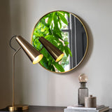Ghedi Rivagli Round Mirror Gold — SantoLusso®