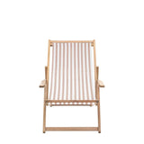 Ghedi Ippazio Deck Chair Clay Stripe — SantoLusso®