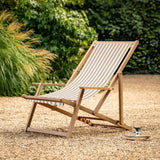 Ghedi Ippazio Deck Chair Clay Stripe — SantoLusso®
