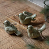 Ghedi Pearly White Hanging Bird Ornaments 3pk — SantoLusso®