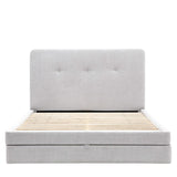 Ghedi Teziano 2 Drawer Bedstead King Taupe — SantoLusso®