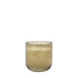 Ghedi Filled Glass Candle Small Green — SantoLusso®