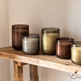 Ghedi Glass Filled Candle Small Smoke Rose Oud — SantoLusso®