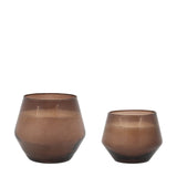 Ghedi Glass Filled Candle Brown Oud Rose 2pk — SantoLusso®