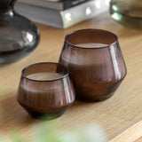 Ghedi Glass Filled Candle Brown Oud Rose 2pk — SantoLusso®