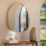 Ghedi Rivagli Pebble Mirror Gold Small — SantoLusso®