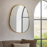 Ghedi Rivagli Pebble Mirror Gold Large — SantoLusso®