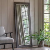 Ghedi Nolvetti Leaner Mirror Pewter — SantoLusso®