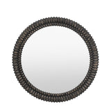 Ghedi Cadressa Round Mirror Black Wash — SantoLusso®